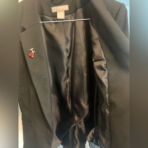 Black cropped blazing l h&m business , boss lady , layering piece